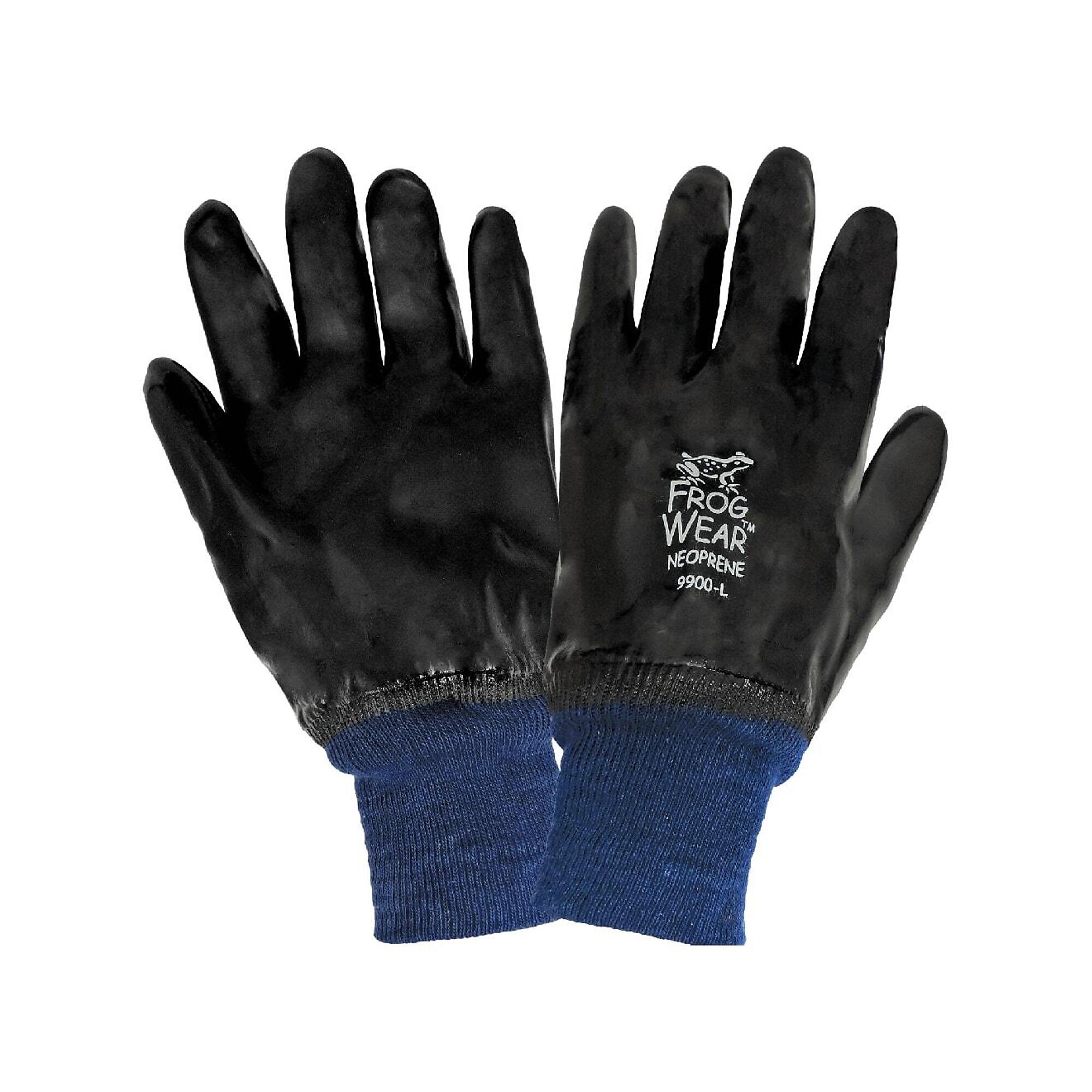 FrogWear Premium 10-Inch Neoprene Chemical Gloves - 12 Pairs